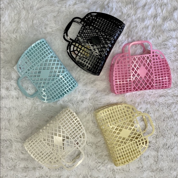 SunJellies: Retro Basket- Small (blue) - Picture 2 of 2